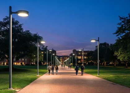 campus pathway area lighting