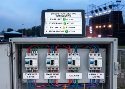 stadium lighting control cabinet